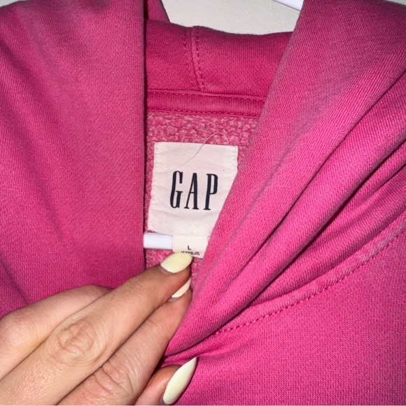 GAP Pink Hoodie Sweatshirt Large - Picture 3 of 3